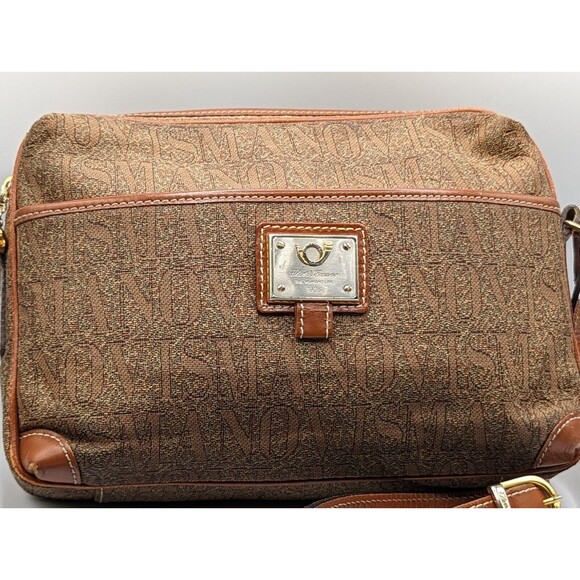 Vintage Flavi Vismano Leather Front Pocket Crossbody Purse - Picture 2 of 16